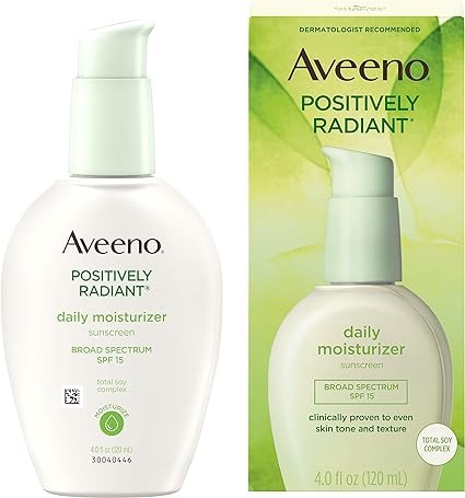 Aveeno Positively Radiant Sheer Daily Moisturizer SPF 30 is a multifunctional skincare product designed to provide daily hydration, enhance skin radiance, and protect against harmful UV rays.